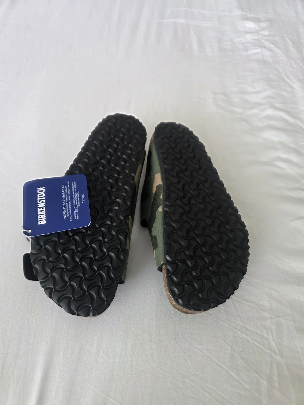 Birkenstock Kids Camo Green & Tan Arizona Sandals